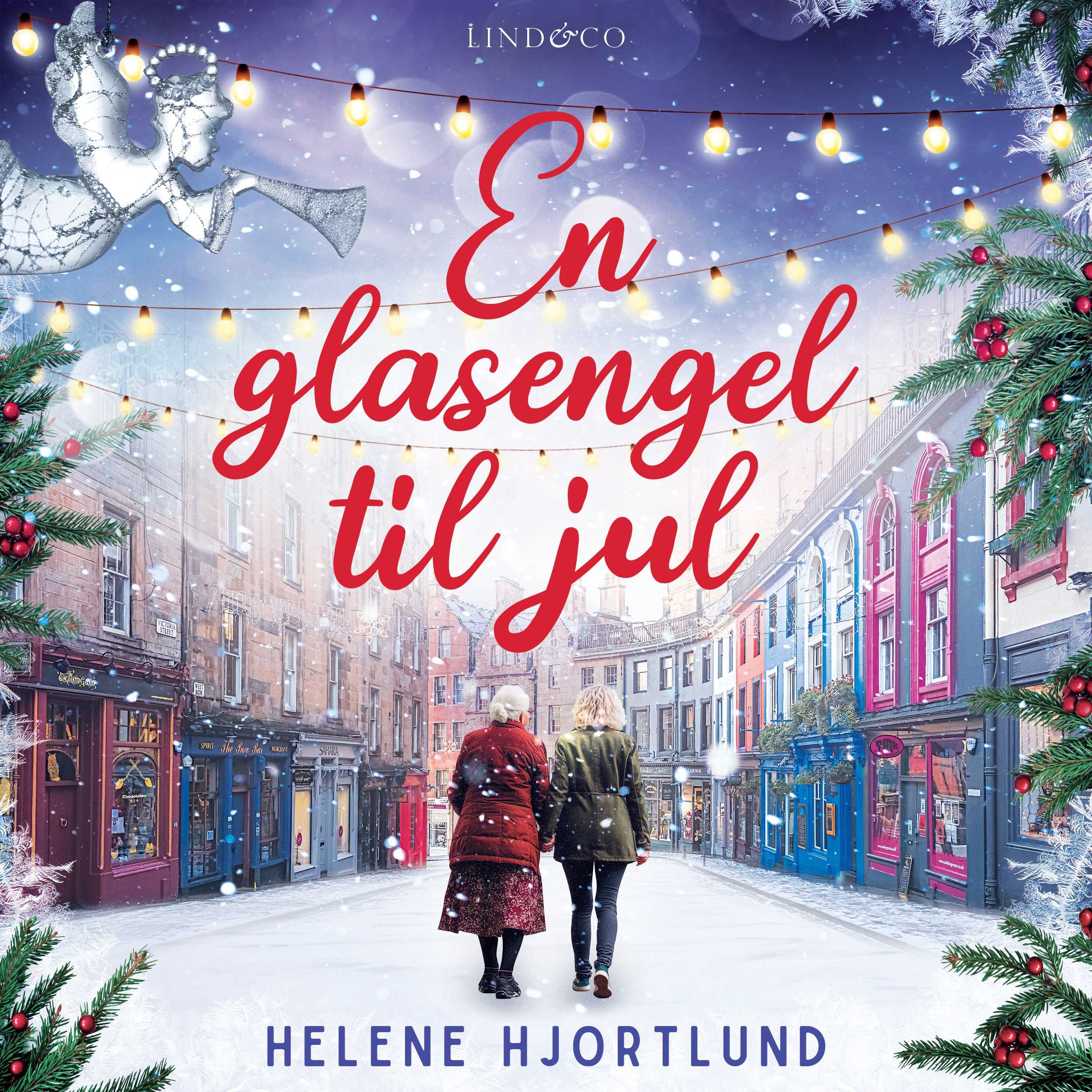 Bogcover for 'En glasengel til jul' - en hjertevarmende julenovelle